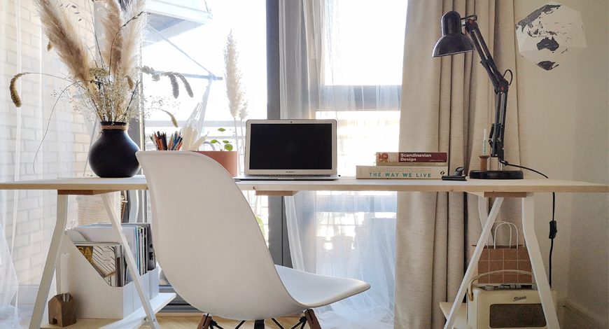 A Scandi desk – home is more